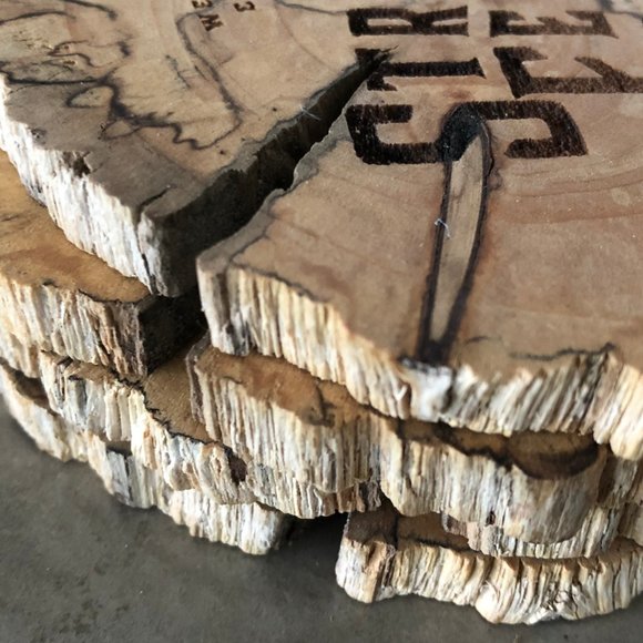 A set of Driftwood Coasters from Strange Fellows - Picture 4 of 16